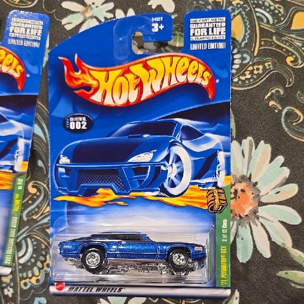 Mattel Hot Wheels '71 Plymouth GTX New 2002 Treasure Hunt Series 002 2 of 12